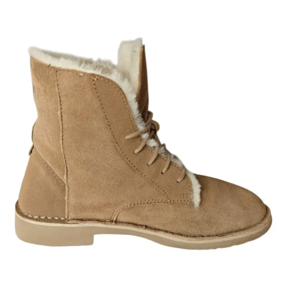 UGG Quincy Suede Lace-Up Waterproof Winter Boot Size 9.5